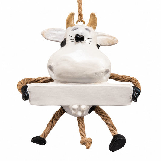 Pesonalized Cow Ornament - Farm Animal - Namedrop -Bac 177