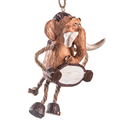 Bac 180 Wooly Mammoth with Sign Ornament