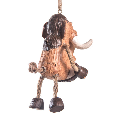 Bac 180 Wooly Mammoth with Sign Ornament