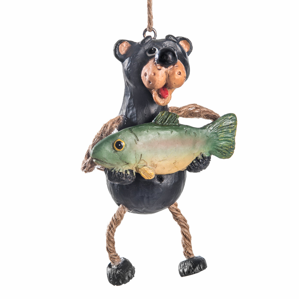 Bac 197 Bear with Fish Ornament