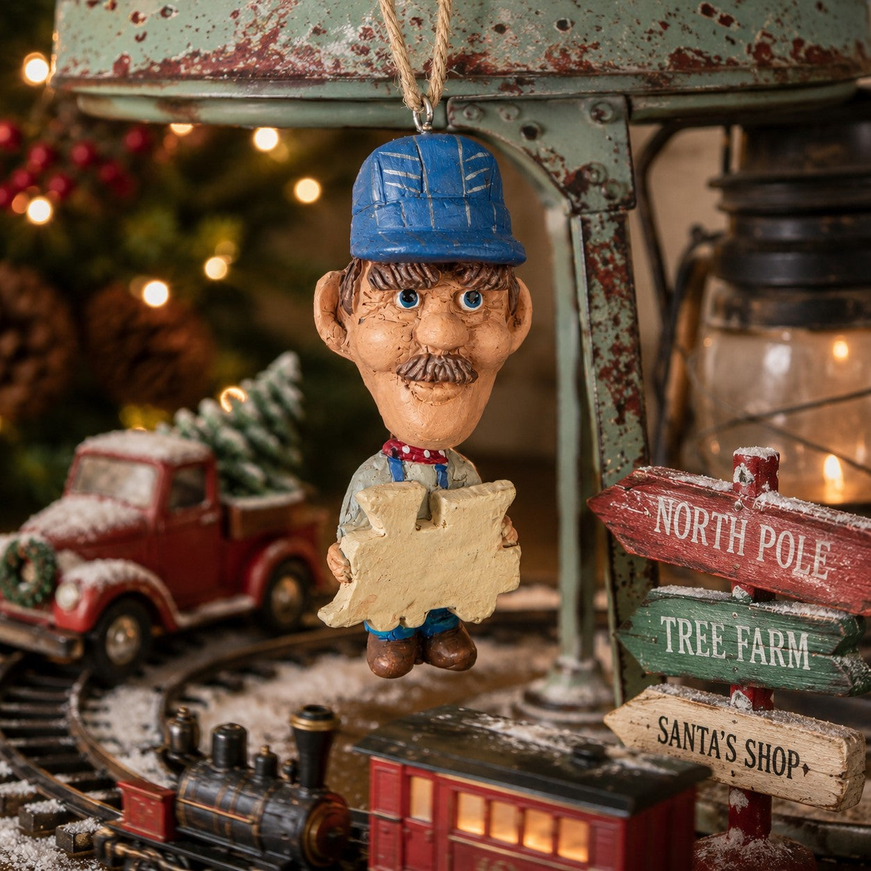 Personalizedd Railroad Train Conductor Ornament - Bac 199