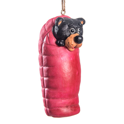 Camping Bear Ornament Personalized Bac 201 Bert Anderson