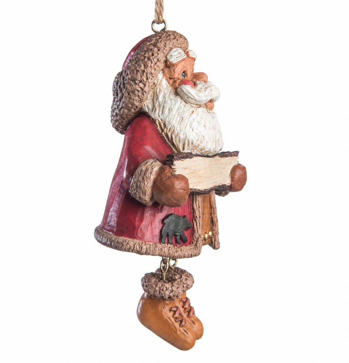 Personalized Mountain Lodge Santa Ornament - Bac 206