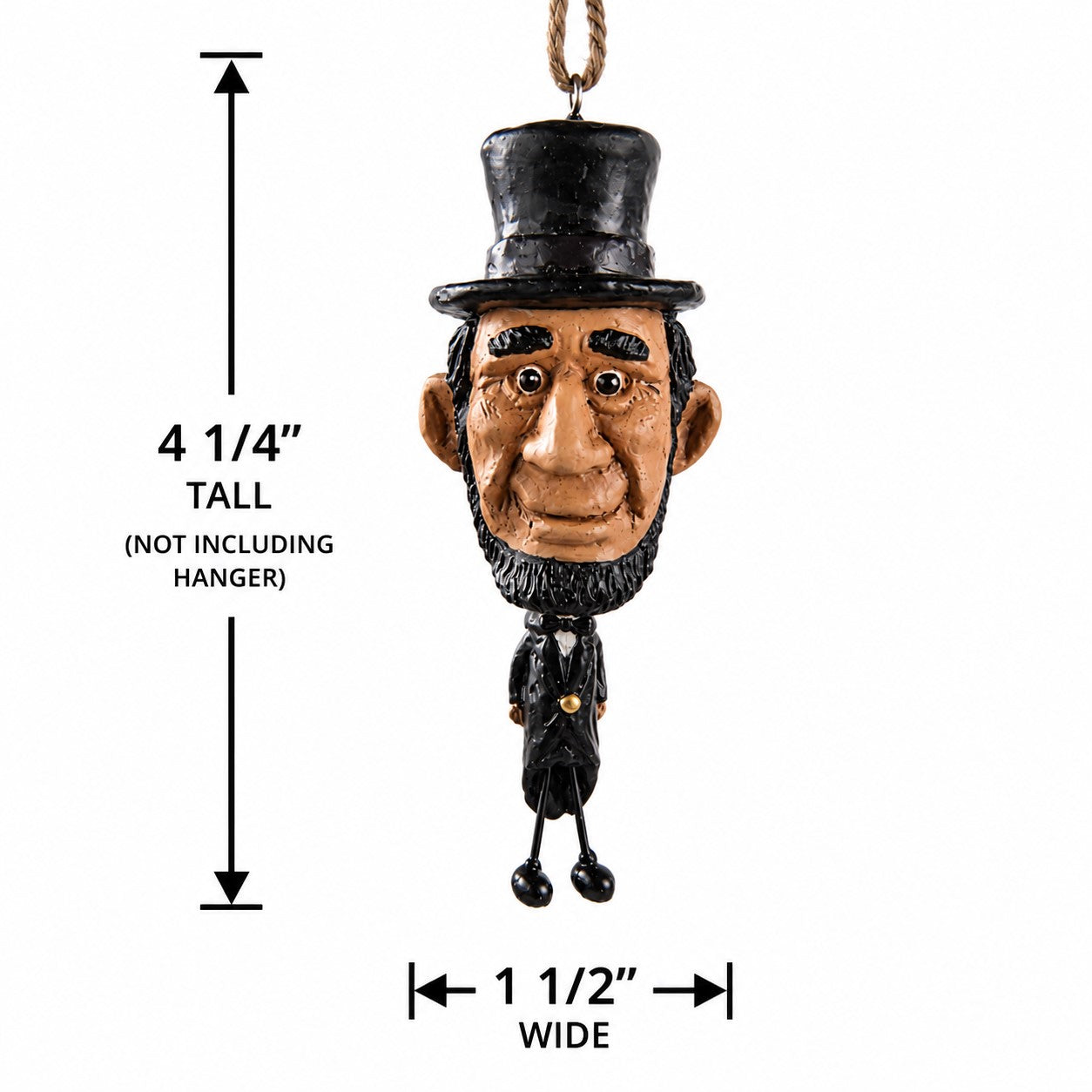 Abe Lincoln Ornament Americana Decor - Museum - Bac 702