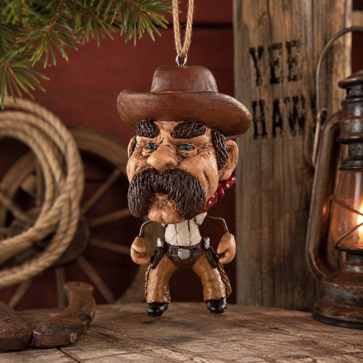 Cowboy Ornament - Western Resort & Souvenir Gift - Bac 720