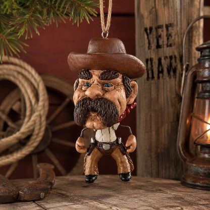 Cowboy Ornament - Western Resort & Souvenir Gift - Bac 720