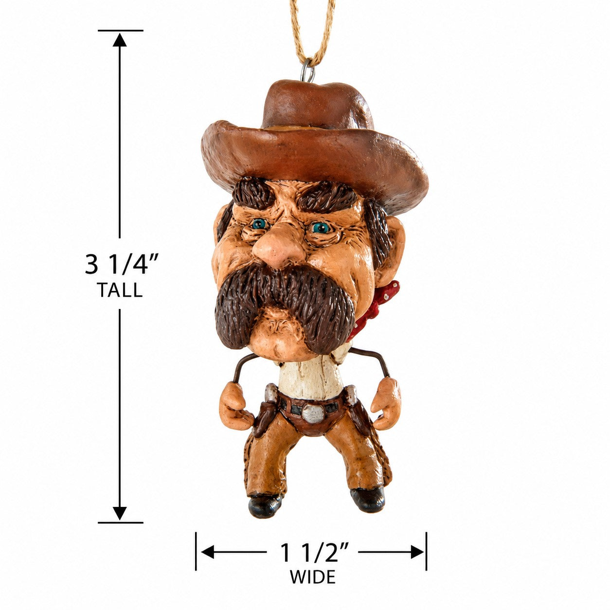 Cowboy Ornament - Western Resort & Souvenir Gift - Bac 720