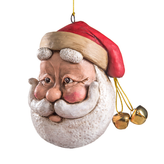Large Old World Santa Head Ornament - Bac 773