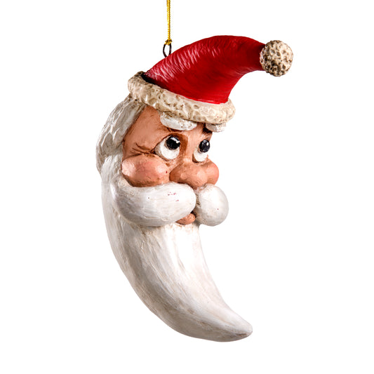 Crescent Moon Santa Ornament - Bert Anderson - Bac 774