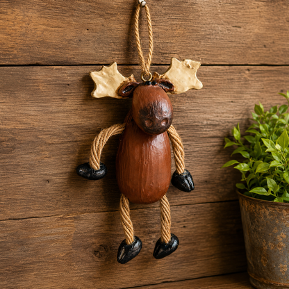 Dangly Moose Ornament - Northwoods Wildlife - BAC 009