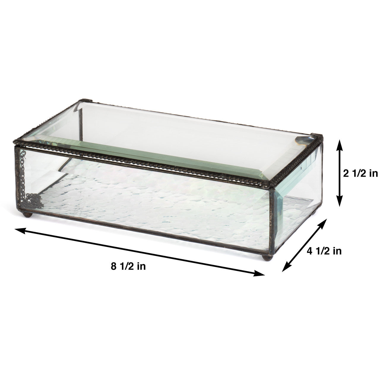 Box 830 Beveled Glass Box - Rectangular