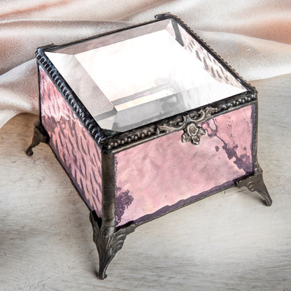 Box 903 Pink Rose Glass Box