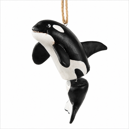 Orca Ornament - Coastal Decor - Sea Life -BAC 081