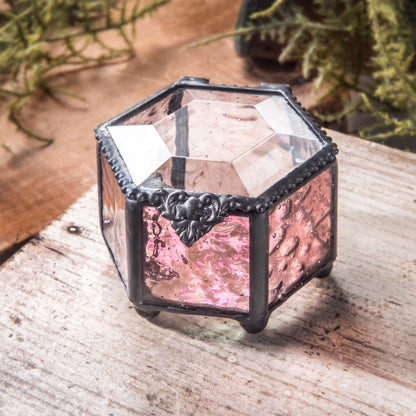 Box 925 Pink Rose Hexagon