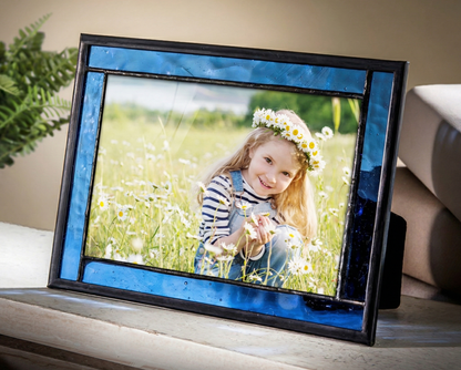 Pic 324 Blue Glass - Easel Back Frame Series