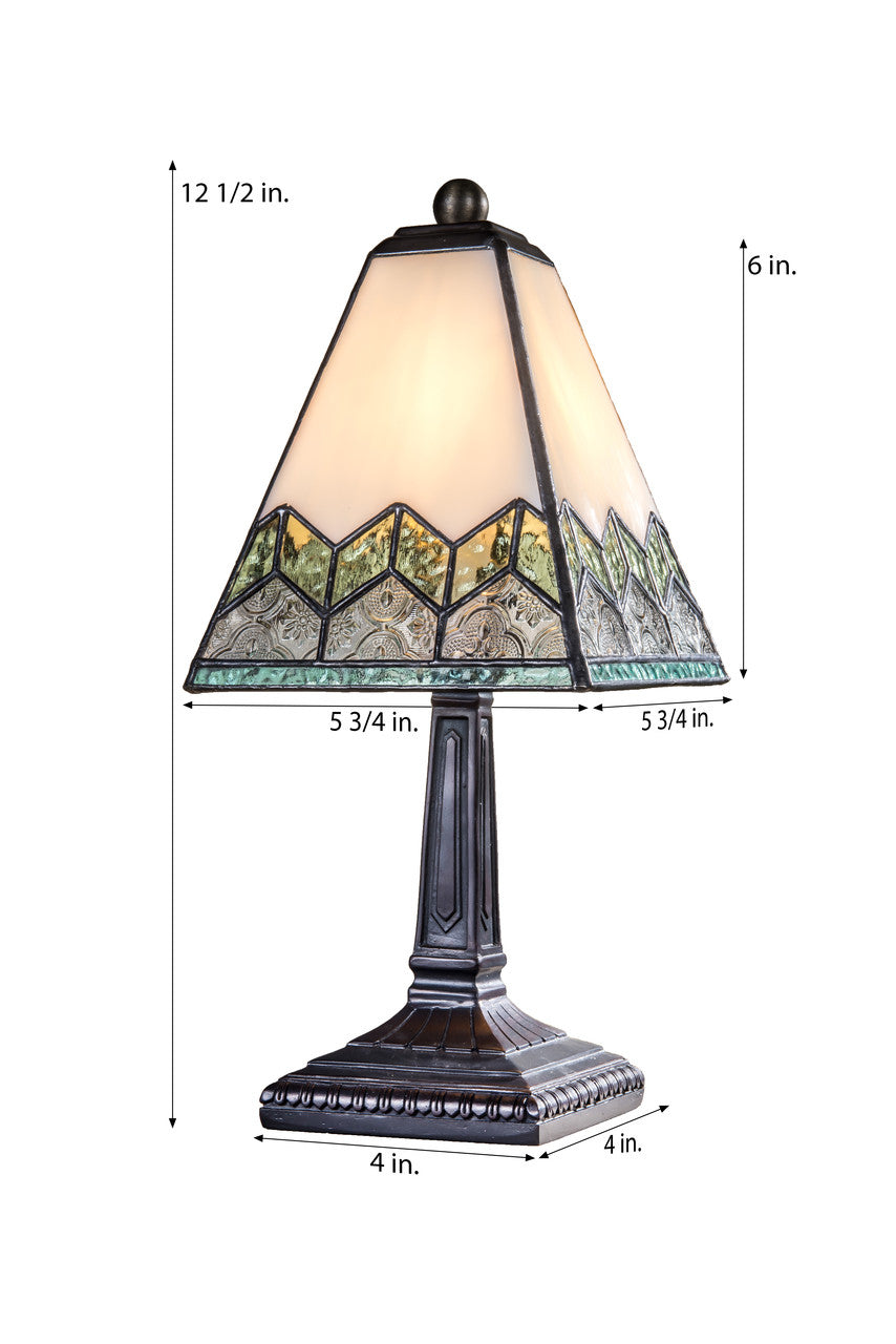 Lam 698 TB Chevron Sage Green and Clear Textures - Accent Lamp
