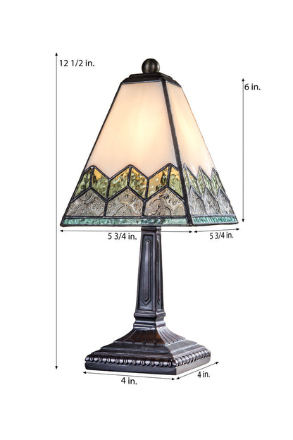 Lam 698 TB Chevron Sage Green and Clear Textures - Accent Lamp