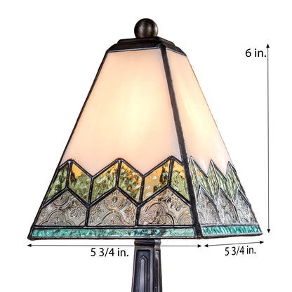 Lam 698 TB Chevron Sage Green and Clear Textures - Accent Lamp