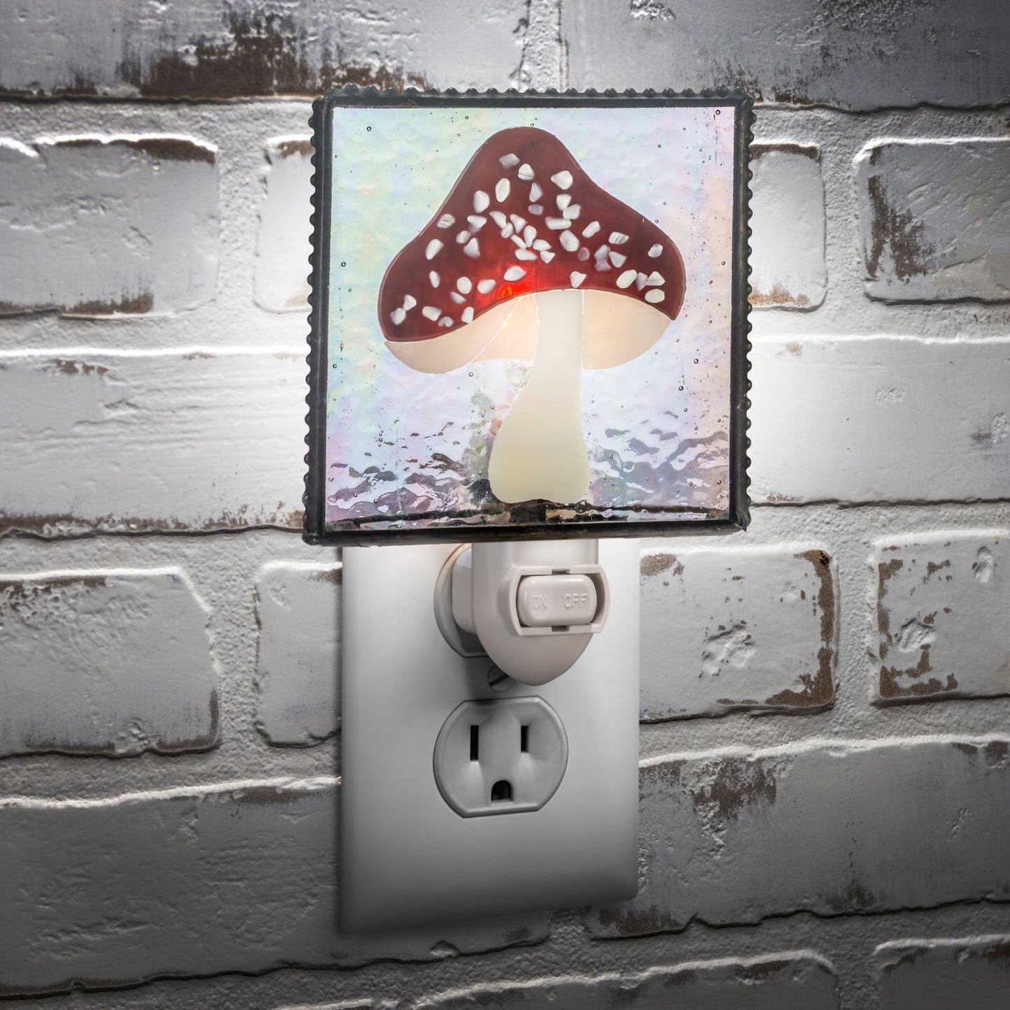 Ntl 234 Mushroom Glass Night Light