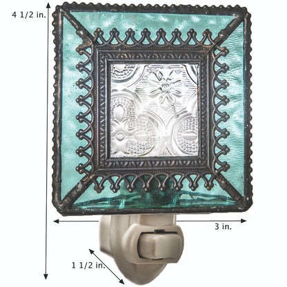 Ntl 166 Windsor Blue Night ight with Filigree Accent