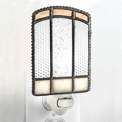 Ntl 213 Ivory, Peach and Clear Textures Night Light