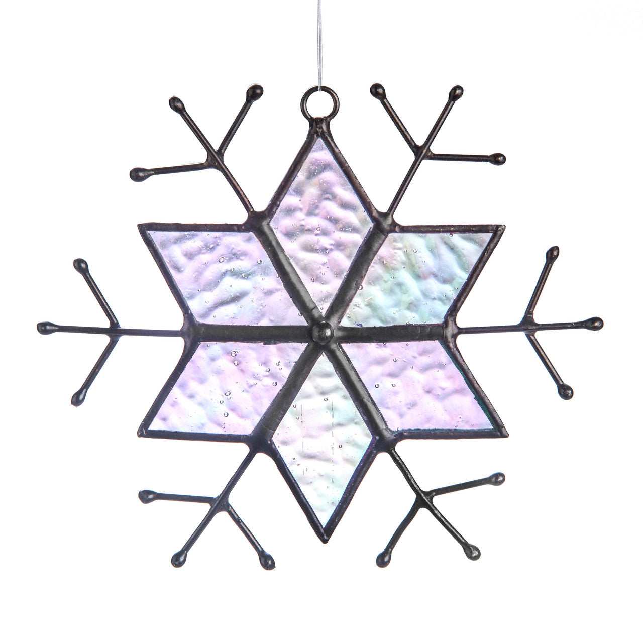 ORN 189-B Iridescent Snowflake Ornament