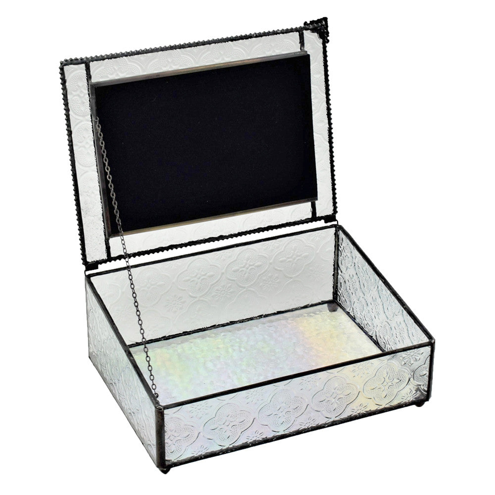 Pbox  127 Clear Vintage Glass Photo Box
