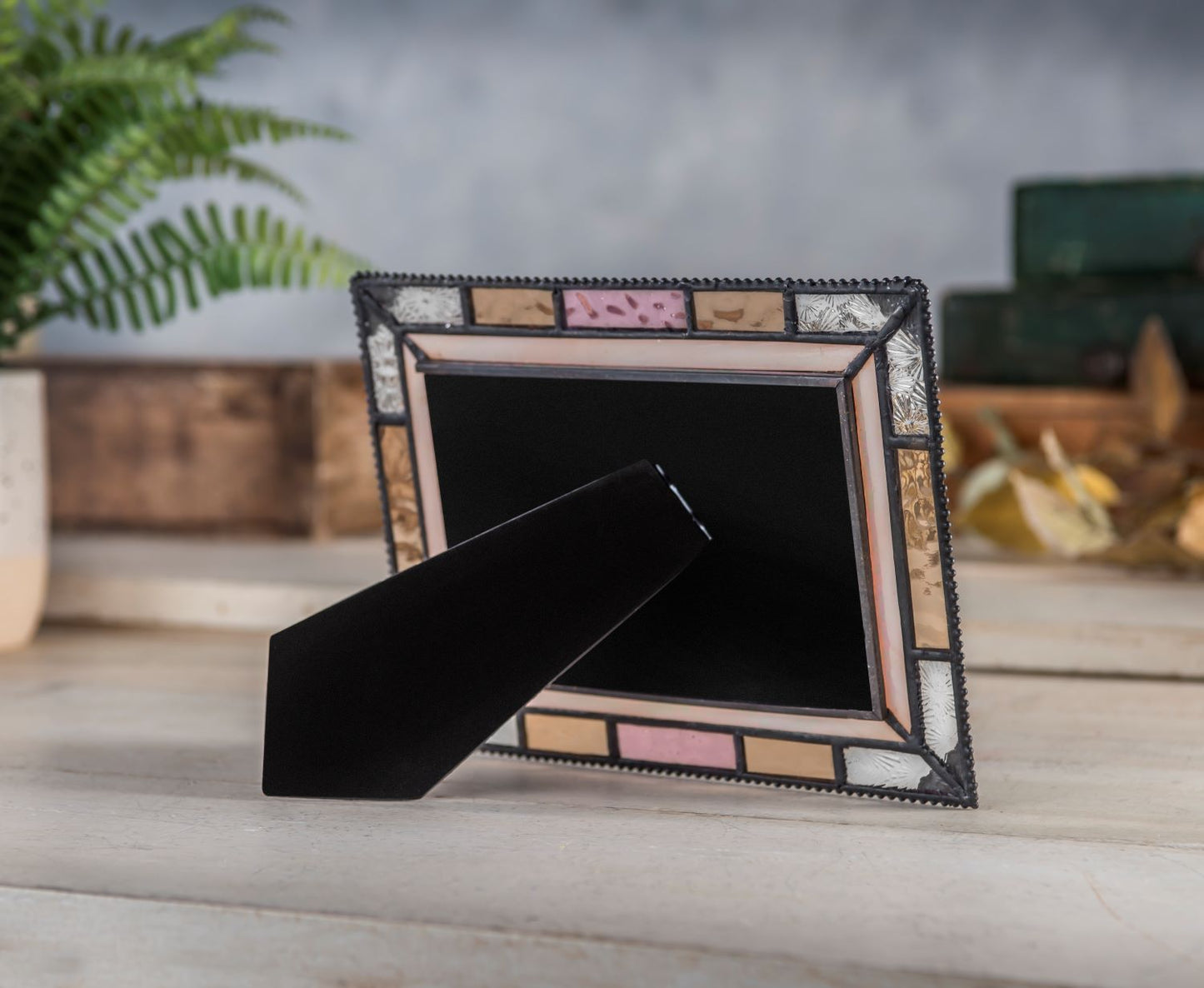 Pic 454 Ivory, Peach and Florentine Easel Back Series Spring Decor