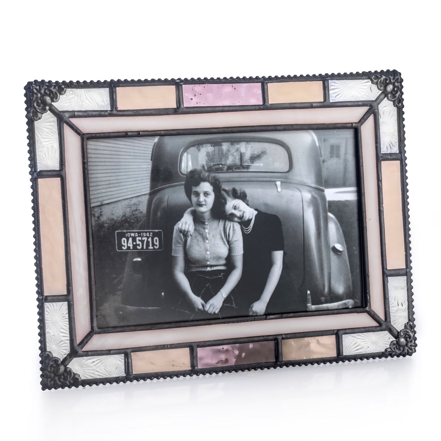 Pic 454 Ivory, Peach and Florentine Easel Back Series Spring Decor