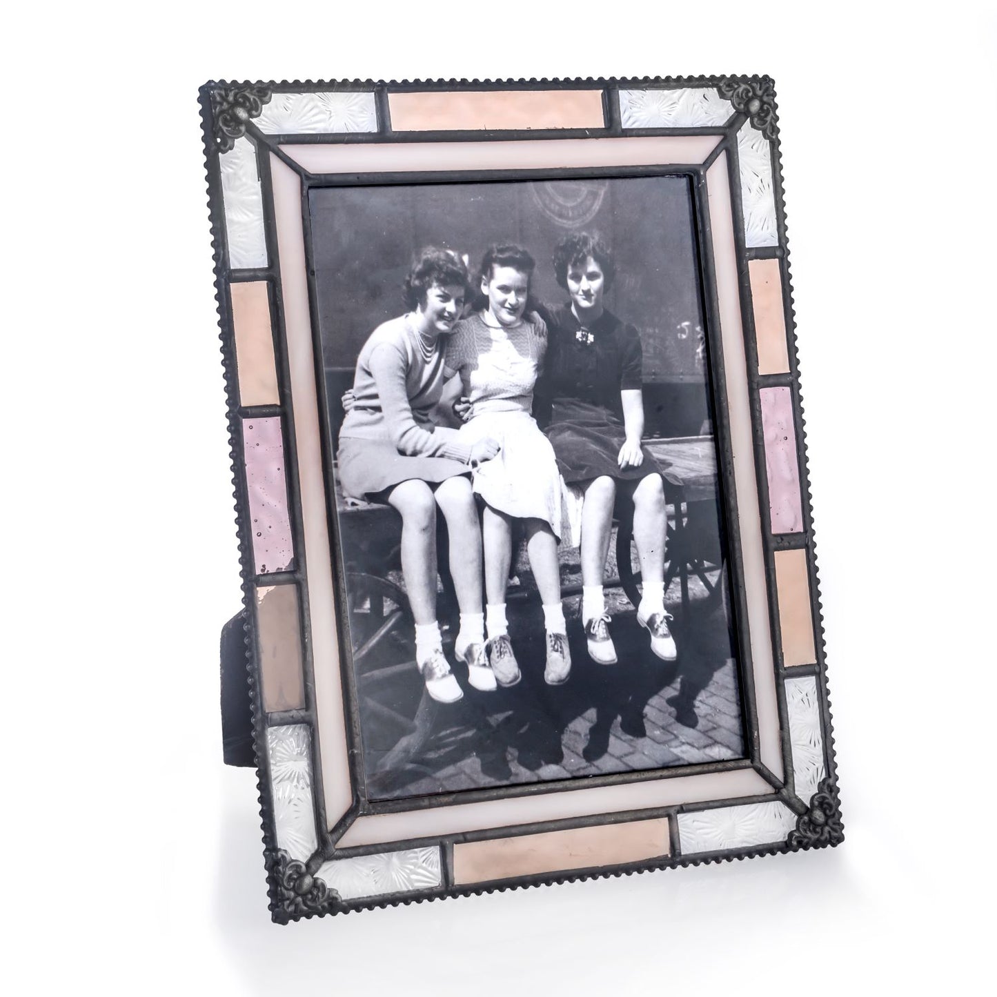 Pic 454 Ivory, Peach and Florentine Easel Back Series Spring Decor