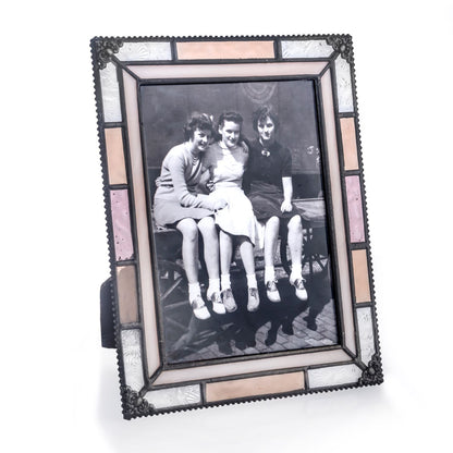 Pic 454 Ivory, Peach and Florentine Easel Back Series Spring Decor