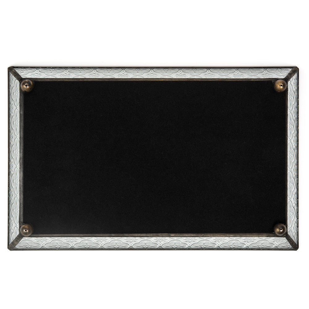Tra 106-1 Vintage Glass Tray with Slanted Sides