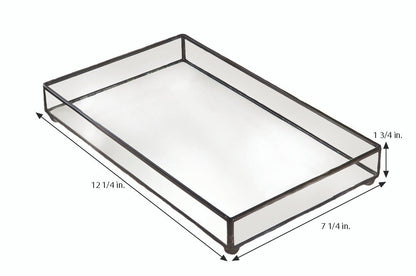 Tra 108 Clear Glass Tray 12/38 x 7 1/4 xc 1 3/4