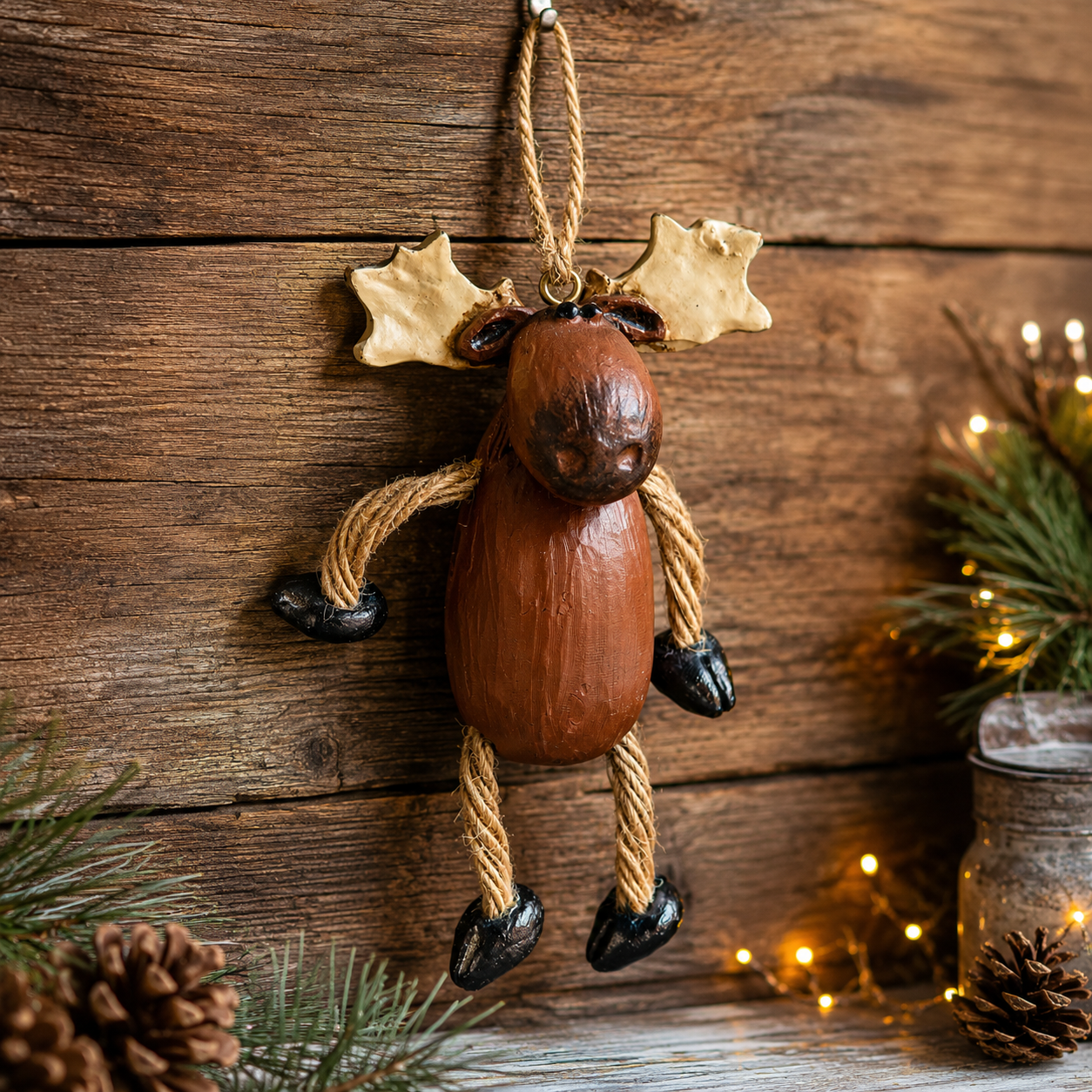 Dangly Moose Ornament - Northwoods Wildlife - BAC 009