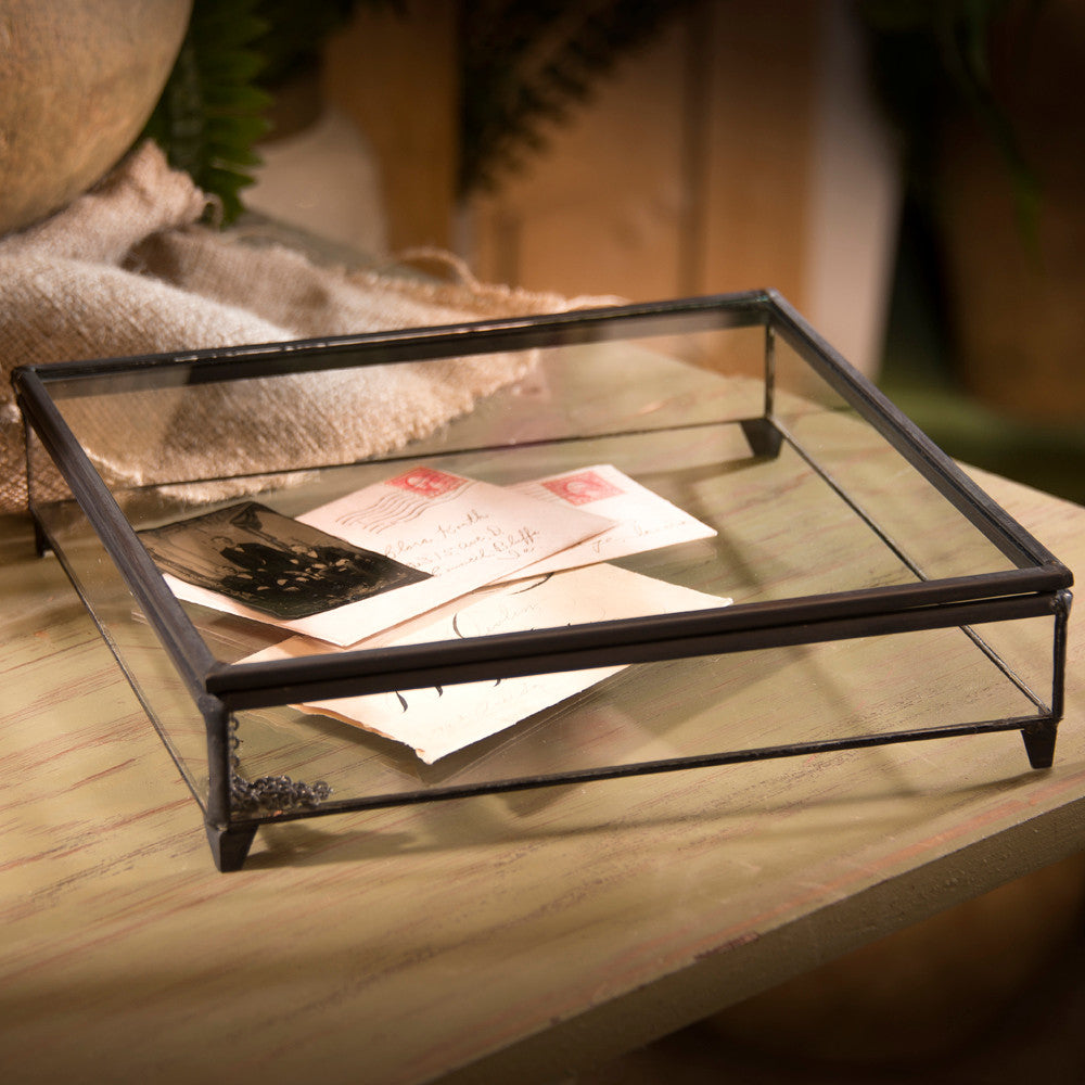 Box 749 Glass Display Box - Shallow Square