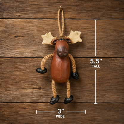 Dangly Moose Ornament - Northwoods Wildlife - BAC 009